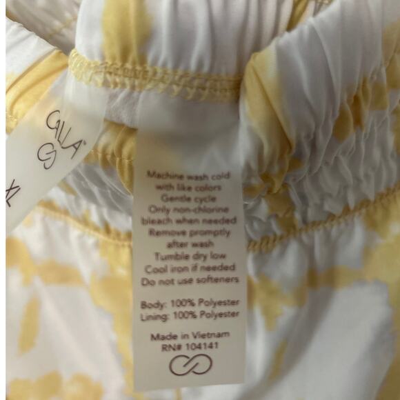 Calia by Carrie Underwood Shorts Women's White Yellow Athletic Yoga Running XL - Picture 7 of 10